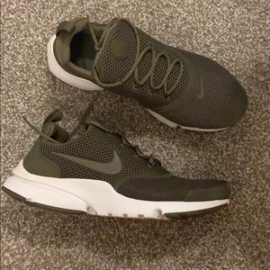 Olive green Nike shoes